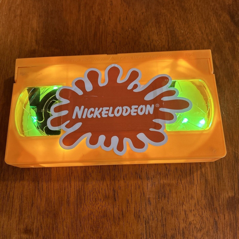 Custom Nickelodeon Orange VHS Splat Light Display C2